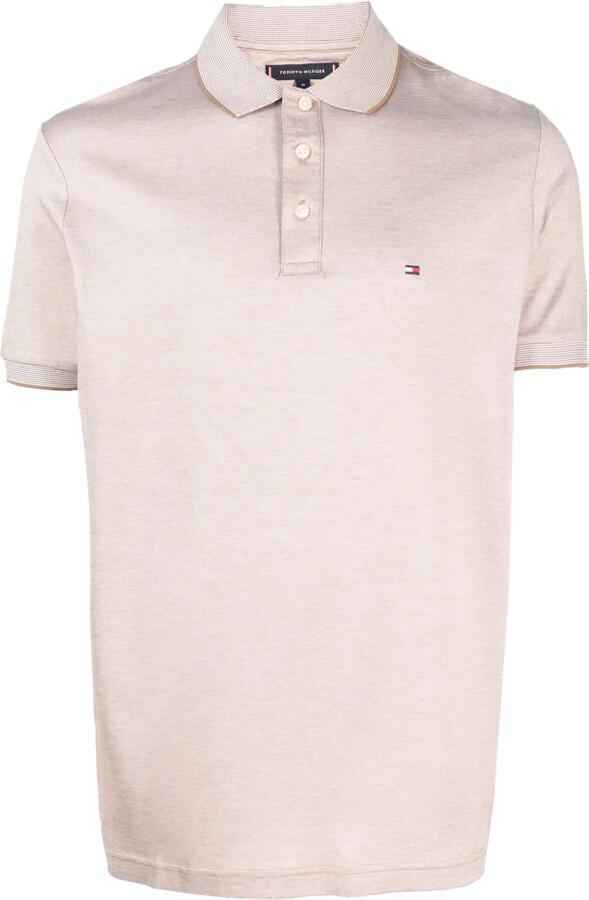 Tommy Hilfiger Logo-Patch Piqué Polo Shirt
