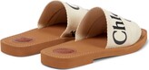 Thumbnail for your product : Chloé Woody canvas slides