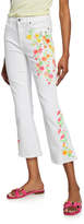 Thumbnail for your product : 7 For All Mankind High-Waist Slim Kick Jeans with Embroidery