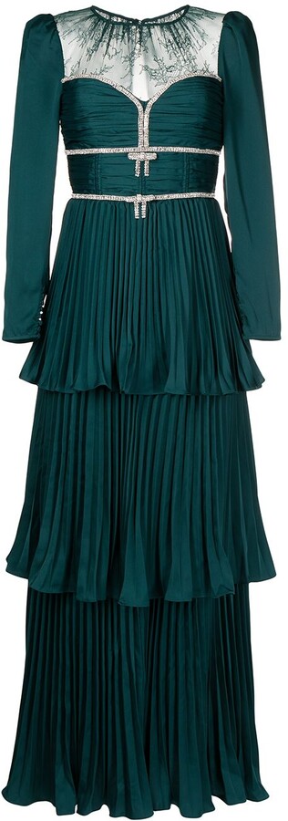 Self-Portrait Green Women's Dresses | Shop the world's largest 