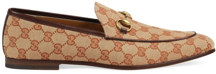gucci men's canvas loafers