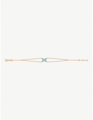 Chaumet Jeux de Liens 18ct rose-gold, turquoise and diamond bracelet