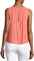 Thumbnail for your product : J Brand Isla Sleeveless Pleated Top