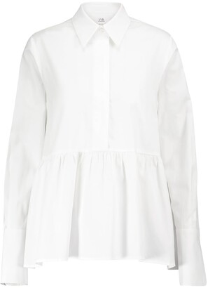 peplum white shirt