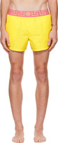 Thumbnail for your product : Versace Underwear Yellow Greca Border Swim Shorts