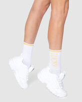 Thumbnail for your product : High Heel Jungle - Women's Yellow Socks - Lucky Strike Varsity Sock - Size One Size, One size at The Iconic