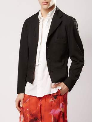 Yohji Yamamoto fitted zip detail jacket