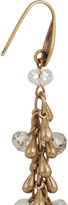 Thumbnail for your product : Isabel Marant Gold-tone crystal drop earrings