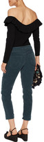 Thumbnail for your product : Mother The Dropout Cotton-Blend Corduroy Skinny Pants