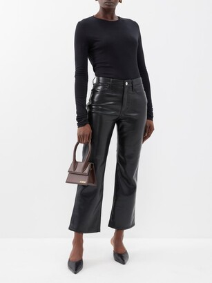 Frame Le Jane Recycled-leather Blend Trousers - ShopStyle