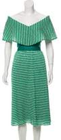 Thumbnail for your product : Lela Rose Pleated Crepe Dress w/ Tags