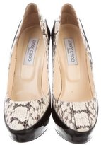Thumbnail for your product : Jimmy Choo Snakeskin Platform Pumps