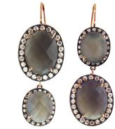 Thumbnail for your product : ANDREA FOHRMAN Oval Double Grey Moonstone Earrings
