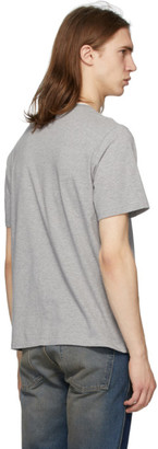 Remi Relief Grey Double Neck Grunge T-Shirt