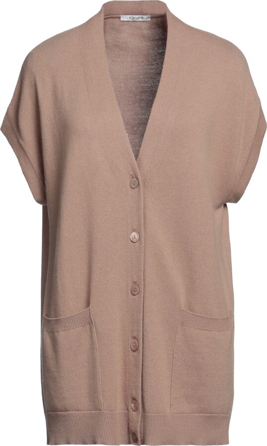 Camel Short Sleeve Sweater ShopStyle