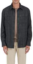 Thumbnail for your product : Luciano Barbera Men's Checked Wool-Blend Twill Shirt