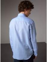 Thumbnail for your product : Burberry Modern Fit Linen Cotton Dress Shirt