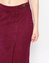 Thumbnail for your product : Daisy Street Wrap Front Skirt In Suedette