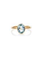 Thumbnail for your product : House of Fraser Caroline Creba 18ct Gold Plated Sterling Silver 2.80ct Blue Topa