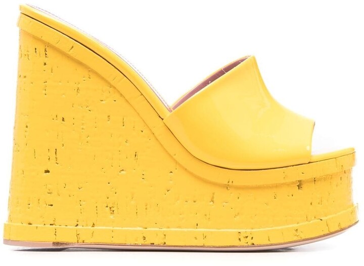 platform yellow sandals