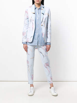 Paul Smith inverted floral print tailored blazer