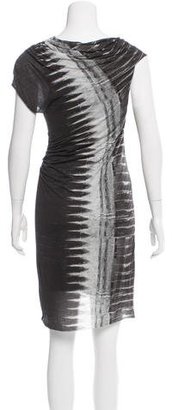 Helmut Lang Asymmetrical Printed Dress