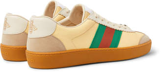 Gucci Leather and Suede Sneakers - Men - Yellow
