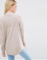 Thumbnail for your product : ASOS Tunic With High Neck In Cashmere Mix
