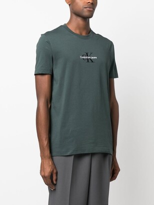 Calvin Klein Jeans logo-embroidered crew-neck T-shirt