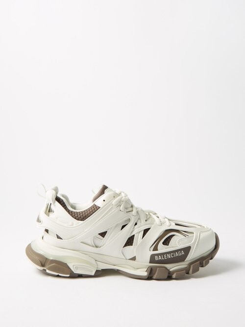 Balenciaga Track Panelled Trainers - White Multi - ShopStyle Sneakers &  Athletic Shoes