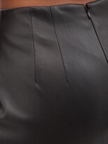 Thumbnail for your product : STAUD Laurel Faux-leather Fishtail Skirt - Black