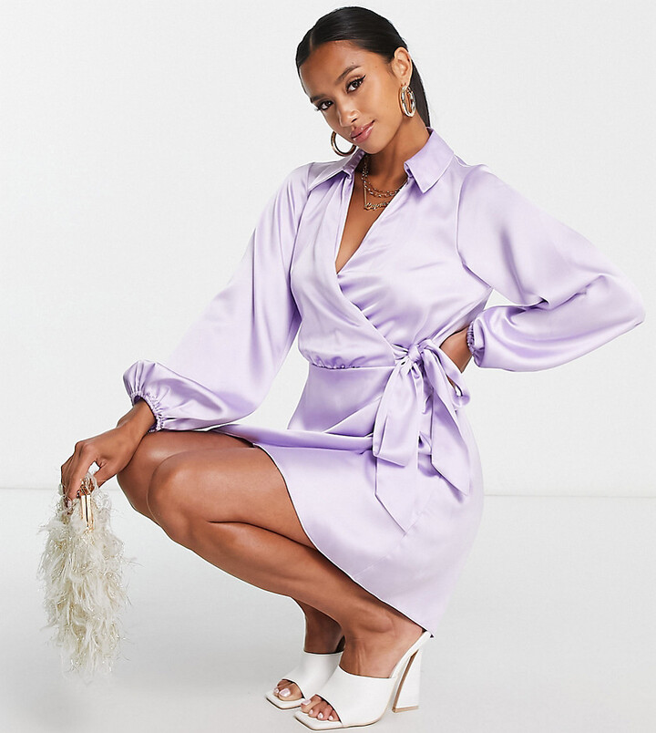Miss Selfridge Women's Purple Dresses | ShopStyle