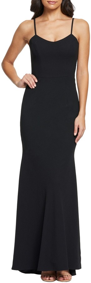 dress the population jodi crepe evening dress