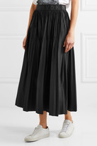 Thumbnail for your product : DKNY Pleated Shell Midi Skirt - Black