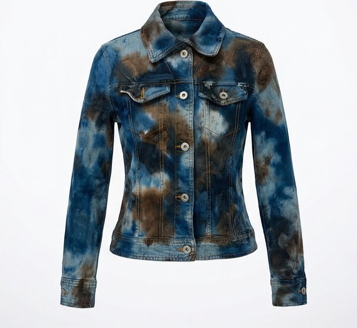 Zastastudio Denim Jacket Tie-Dye Small D