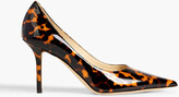 Thumbnail for your product : Jimmy Choo Love 85 tortoiseshell-print patent-leather pumps