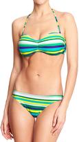 Thumbnail for your product : Old Navy Women's Striped Bandeau Bikinis