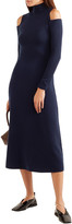 Thumbnail for your product : Gabriela Hearst Silveira Cold-shoulder Wool-blend Midi Dress