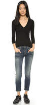 Thumbnail for your product : Three Dots Long Sleeve V Neck Tee