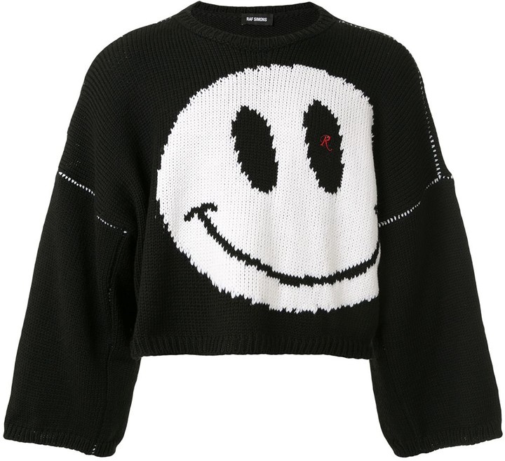 Raf Simons Smiley Face Jumper - ShopStyle Crewneck Sweaters