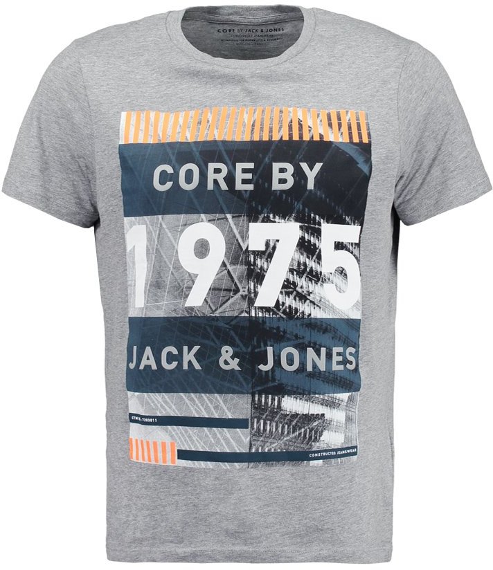 Jack and Jones JJCOTOOK Print Tshirt light grey - ShopStyle