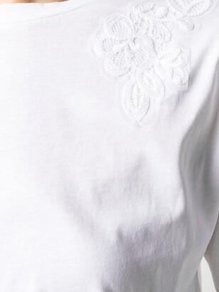 Ermanno Ermanno lace embroidered T-shirt
