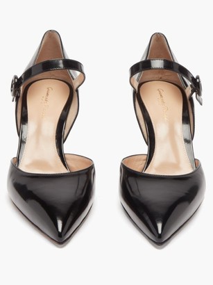 Gianvito Rossi Mary Jane Patent Leather Pumps - Black