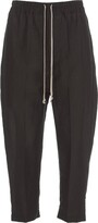 Cropped Tapered Drawstring Trousers 