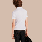 Thumbnail for your product : Burberry Fitted Mercerised Cotton-Piqué Polo Shirt