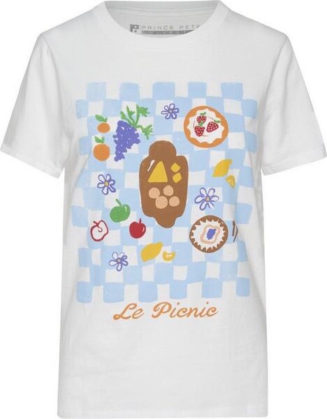 PRINCE PETER COLLECTION Women's Picnic T-Shirt XSmall White