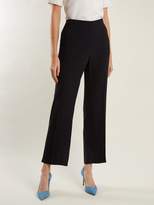 Thumbnail for your product : Goat Ford Cropped Crepe Trousers - Womens - Navy