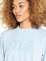 Thumbnail for your product : Fila Olivia Oversize Velour Logo T-Shirt - Blue