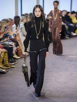 Thumbnail for your product : Chloé Wide Leg Virgin Wool Blend Trousers - Womens - Black