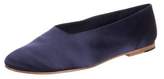 Thumbnail for your product : Vince Satin Round-Toe Flats